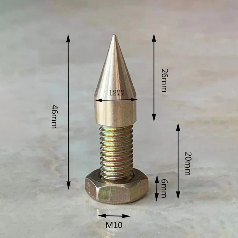 New HiFi Audio M6 M8 M10 Speaker Spike Amplifier DAC Rack Bracket Foot Pad Brass Tripod Isolation Nail Peak Shock Absorber