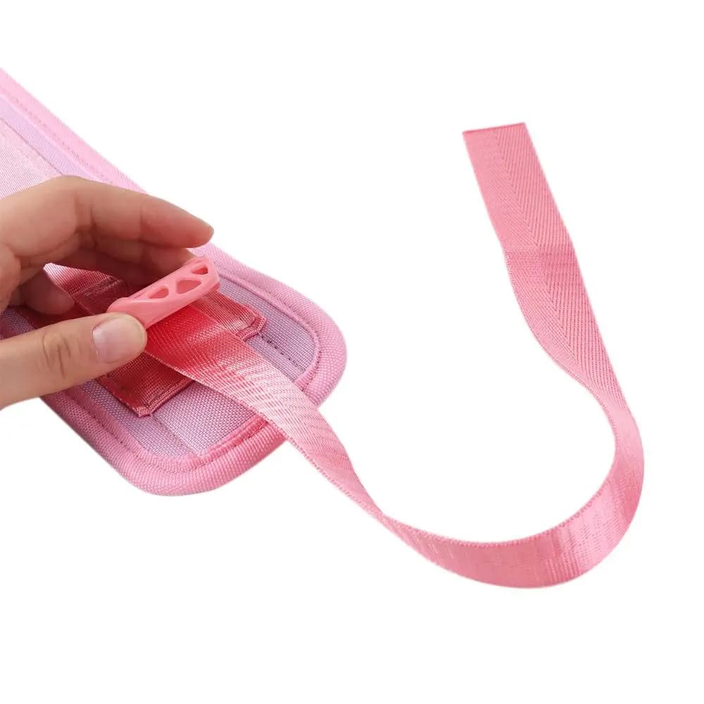 Effective Easy to Use Hip Thrust Belt Non Slip Black Dumbbell Booty Belt Pink Adjustable Weight-bearing Belt Exercise