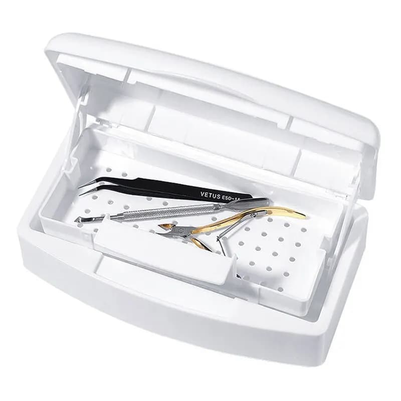 Manicure Tools Beauty Tool Sterilizing Tray Nail Tools Interior disinfection box Detachable storage box for nail cleaning tools