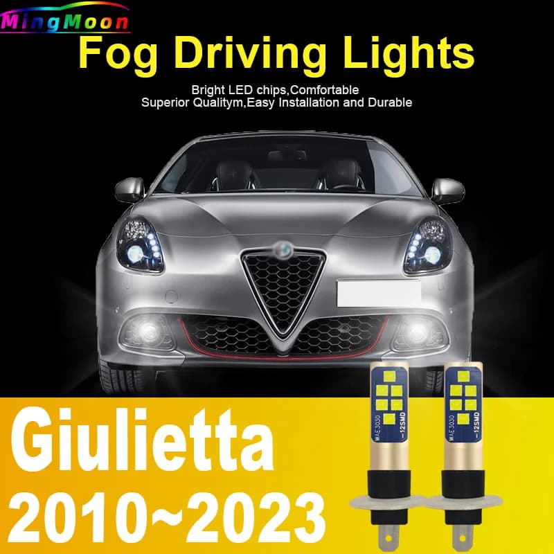 H1 Ha Condotto La Lampadina Del Faro Dell'automobile Ad Alta Potenza Auto Diodo di Nebbia Moto Guida Corsa Della Lampada 12V 55W Per Alfa Romeo Giulietta 2010 ~ 2023