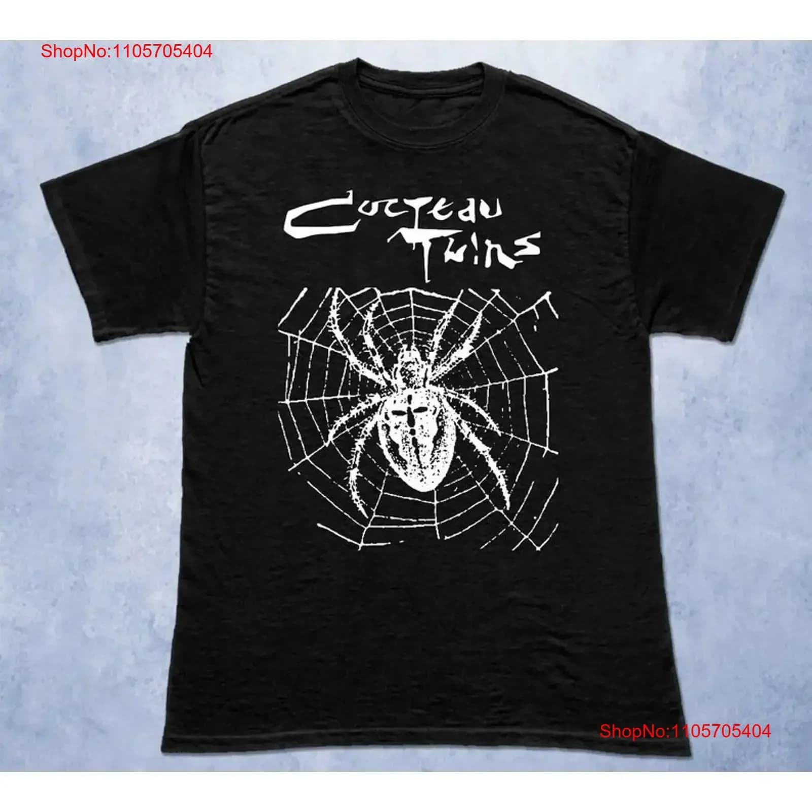 Cocteau Twins Spiderweb Scottish Rock S 5XL T Shirt EZS149 long or short sleeves vintage Washed designer clothes Stylish