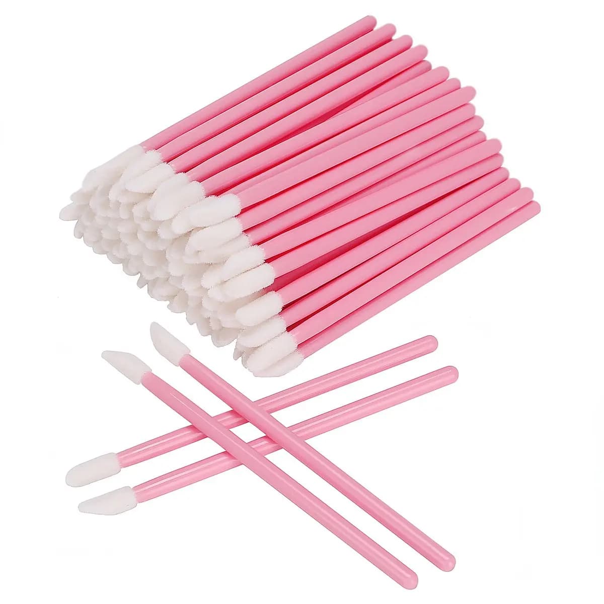100 pcs Use Makeup And Throwing Lip Brush Mascara Sticks Applicator Eyelash Lip Gloss Brushes Cosmetic Tools