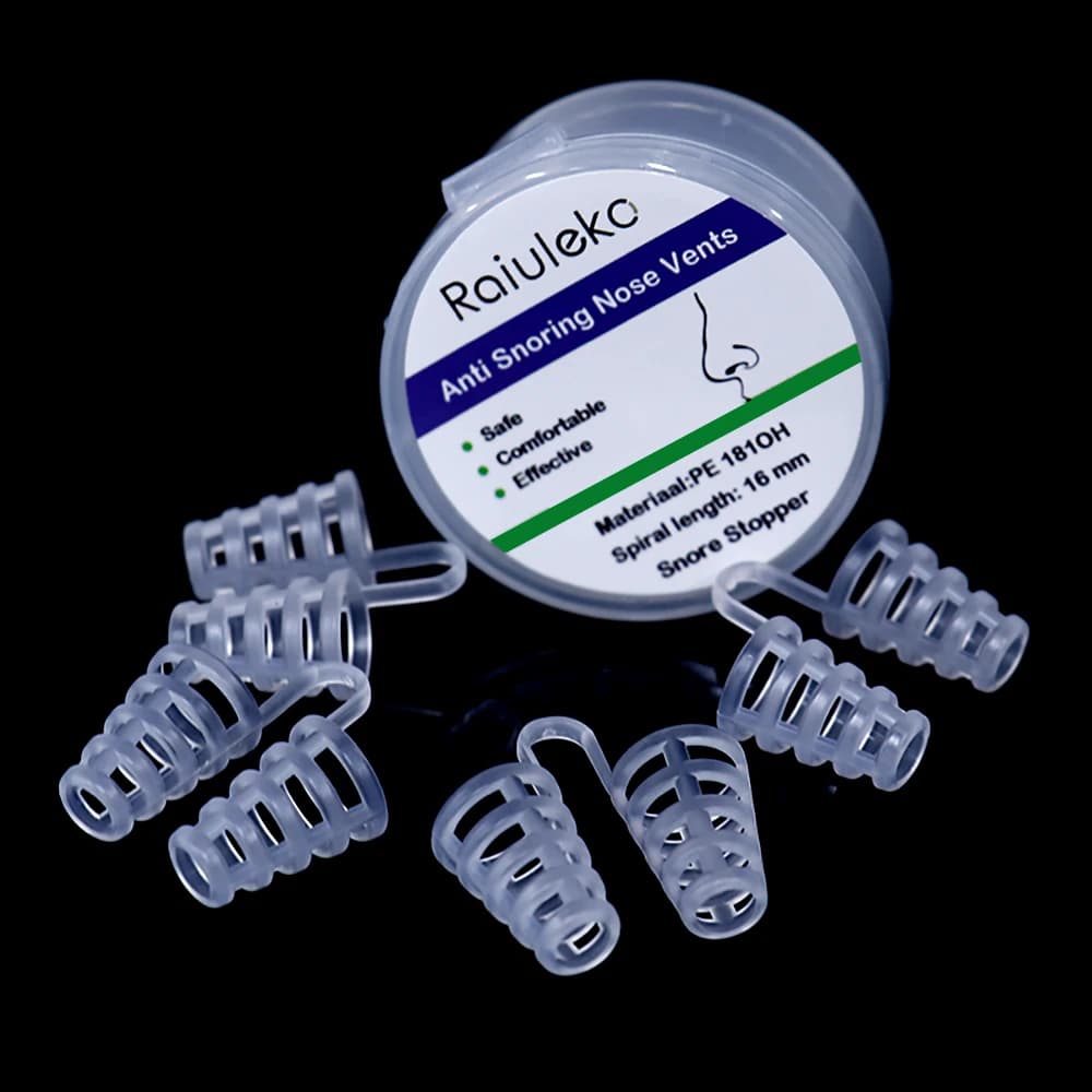 4/12 pieces stopper to snore solution antirussation devices clips air sockets for nose allevia smooth nasal dilators for better sleep help to sleep