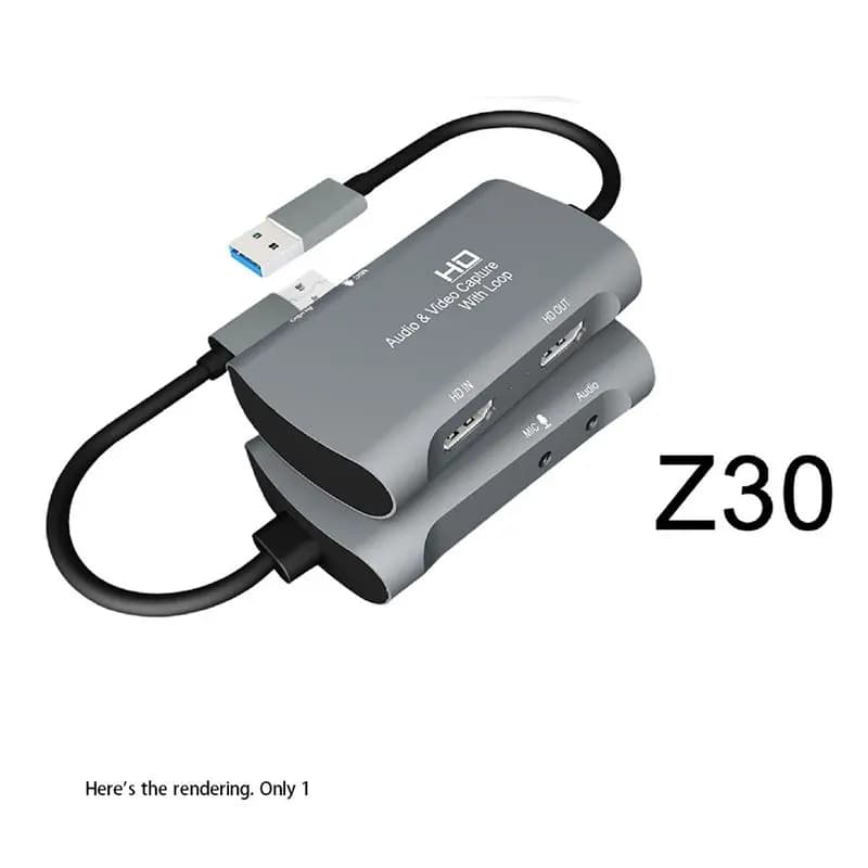 MYdaY- Scheda di acquisizione video 4K 1080P60Hz Compatibile con HDMI con scheda di acquisizione video USB Adatta per la registrazione di giochi e la trasmissione in diretta
