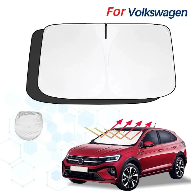 Per VW Volkswagen Taigo R Linea Parabrezza Parasole Parasole Visiera Protezione Pieghevole Blocchi Raggi UV Mantenere Il Dispositivo di Raffreddamento Dell'auto