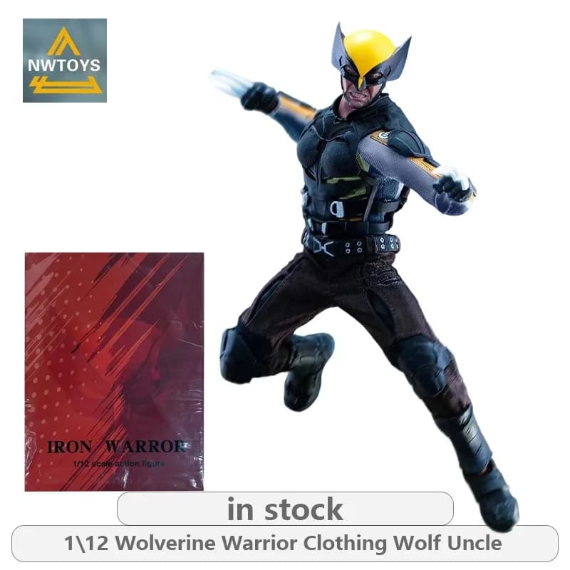 Nuovi Giocattoli Originali Serie Action Figure 1/12 Wolverine Suit Logan Modellino Anime Articolato Regalo per Ragazzi