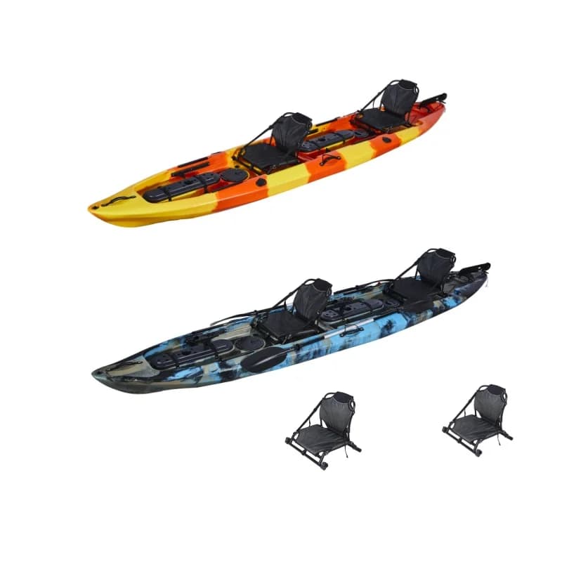 Kayak da Pesca per 2 Persone con Accessori e Pagaia, per Famiglie, Sport Acquatici su Laghi e Fiumi, Vendita all'Ingrosso 2025