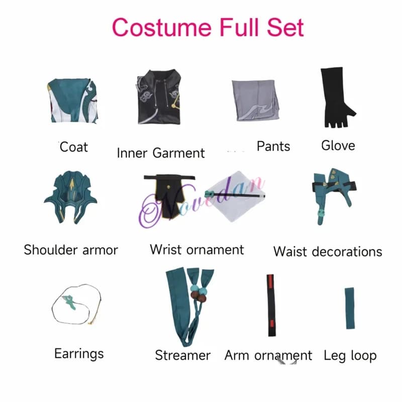 2026 Game honkai star rail Dan Heng cosplay plus size XXXL uniform men danheng costume shoes wig cos suit Halloween J3B3H