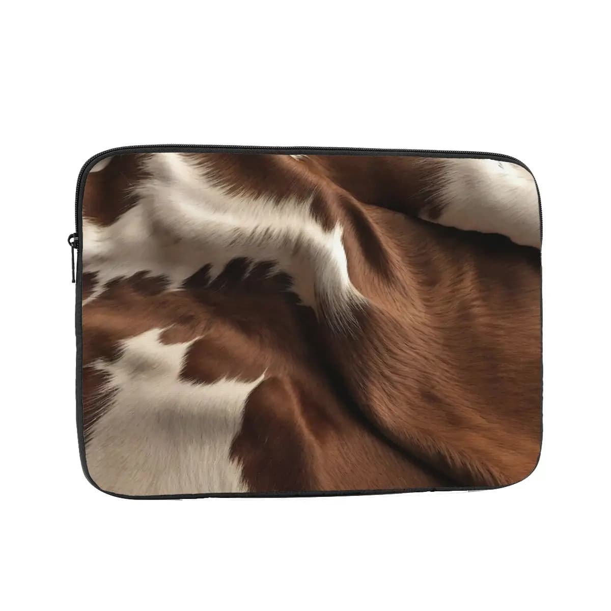 Stylish Cow Fur Cowhide Texture Cow Skin Print Patter Laptop Sleeve Cover Bag Notebook Bag Sleeve Tablet Shockproof Case Bag