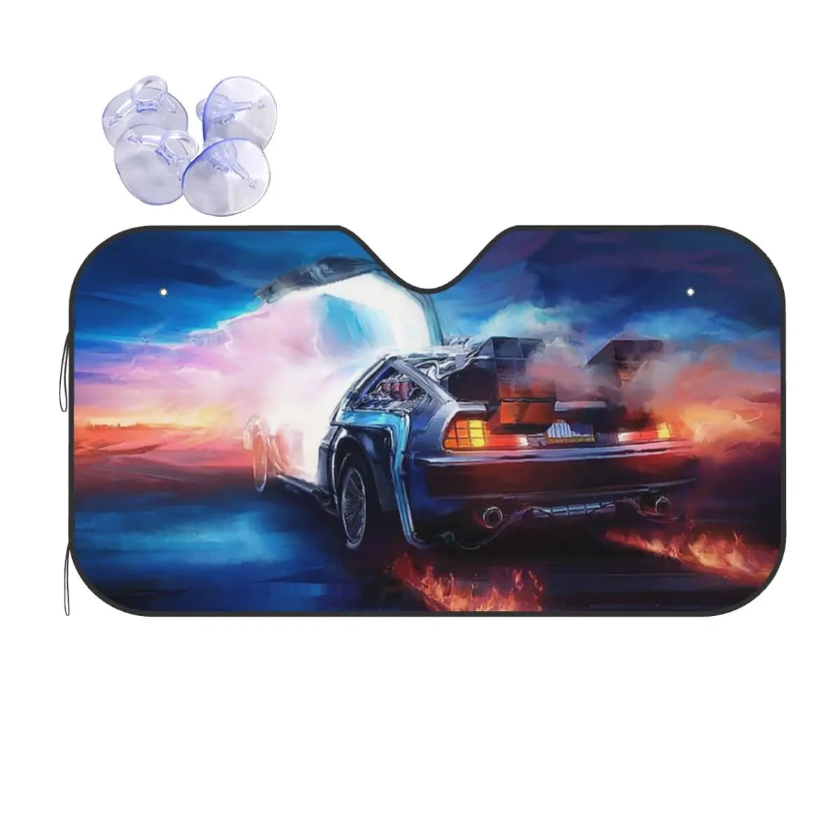 Ritorno al futuro Delorean Time Machine Parasole Parabrezza Auto Parabrezza anteriore Finestra Parasole Accessori Coperture