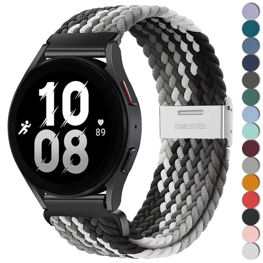 20mm 22mm bracelet for Samsung Galaxy Watch 6 5 4 Band 40/44mm 5Pro Active 2 Gear S3 Elastic Bracelet for Huawei GT2/3 4Pro