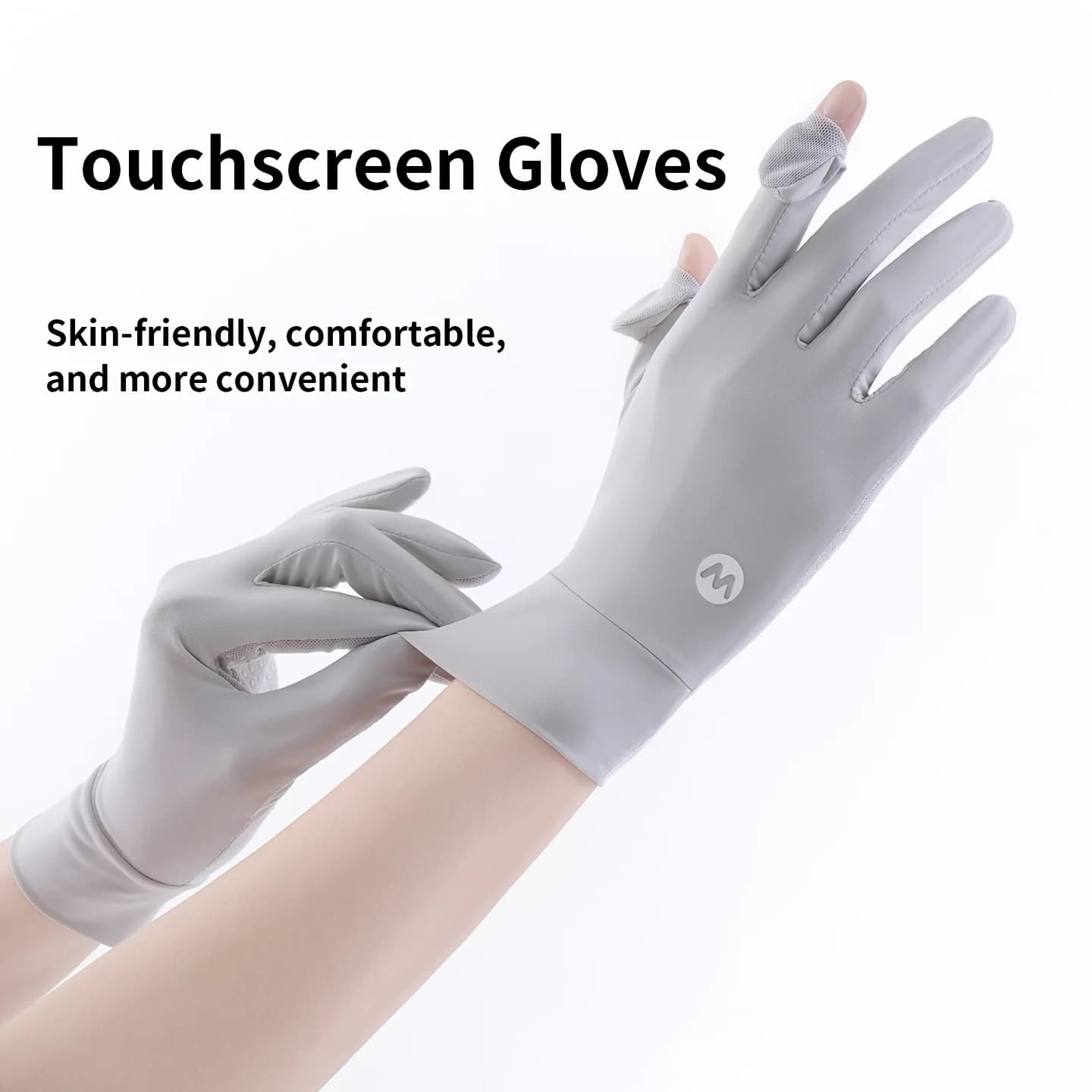 Women's summer gloves with breathable mesh and anti-slip touch screen, outdoor hiking and cycling protective gloves