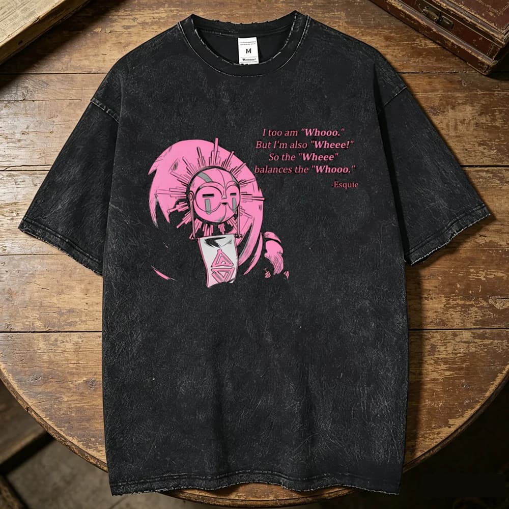 Expedition 33 Vintage Washed cotton shirt men Pastel 2000s Pop Culture Gothic Breathable top tees kawaii Digital women hip hop