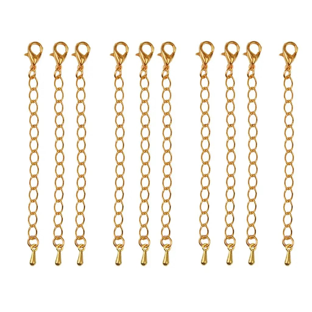 Connector for Jewelry Extension Chain with Lobster Clasps Jewelry Parts Findings for Necklace Bracelet Craft