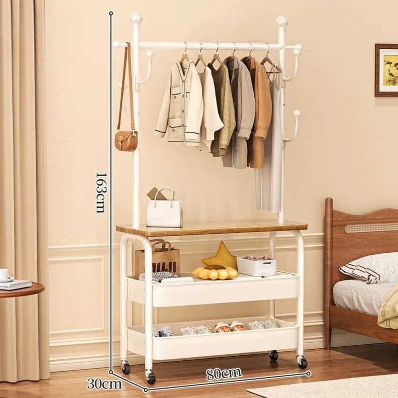 Living Room Clothes Racks Coat Hanger Stand Clothing Rack Hallway Entryway Shelves Houses Percheros Para Ropa Furniture Home