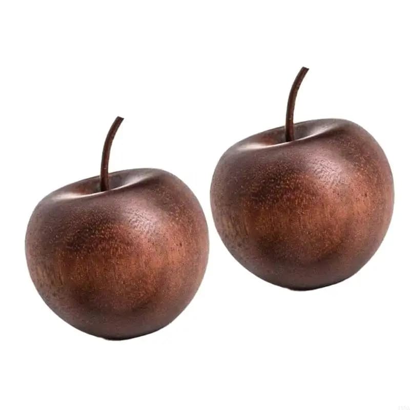 Diffusore di aromi in legno naturale a forma di mela per decorazioni domestiche, dispenser di fragranze per soggiorno e camera da letto.