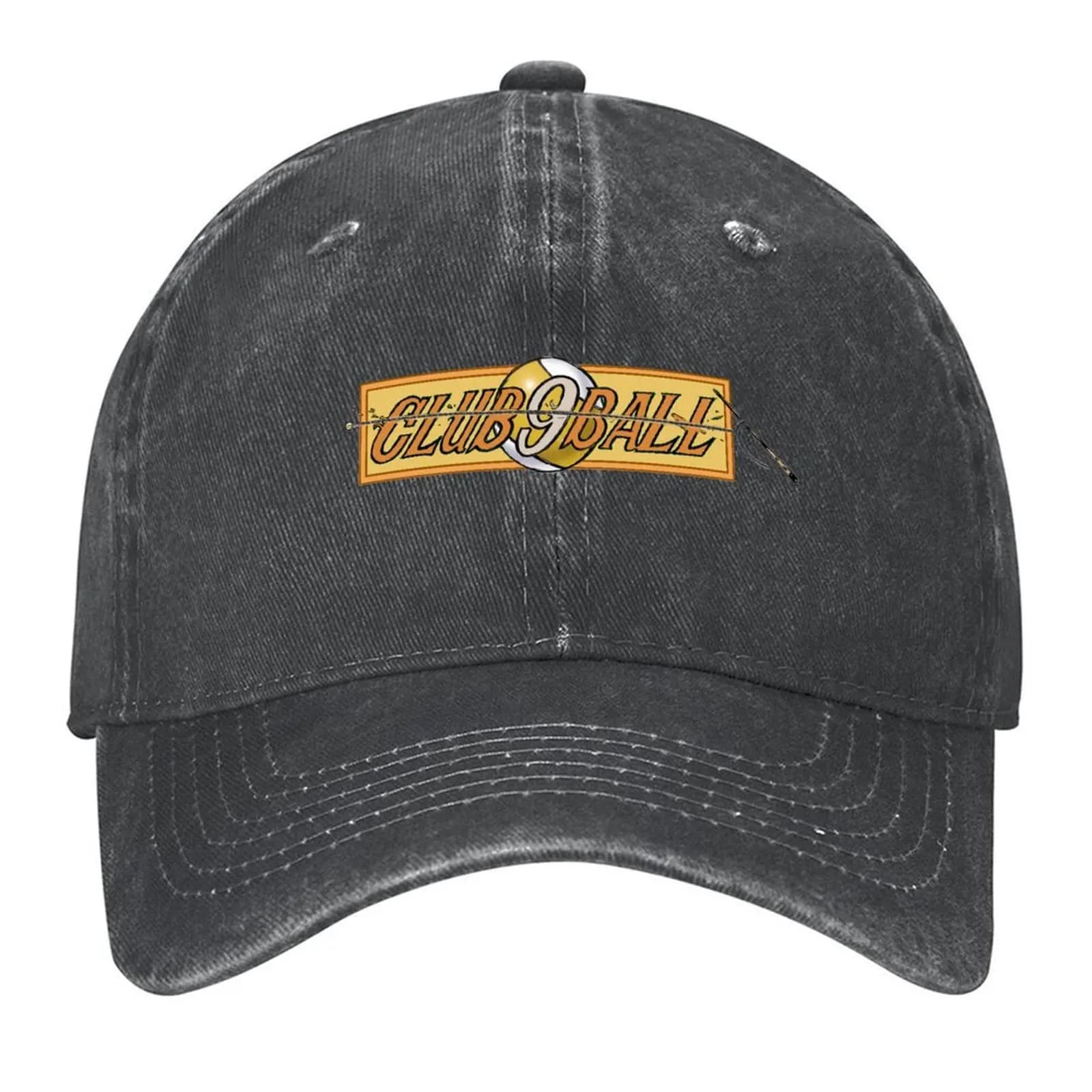 Berretto da baseball con logo banner giallo Club 9 Ball Golf | -F- | cappello da uomo di grandi dimensioni Baseball Uomo Donna
