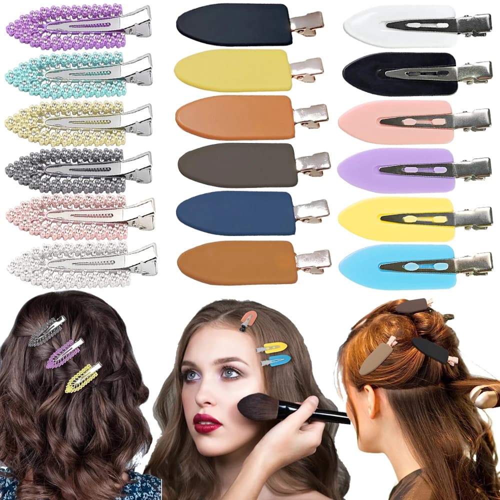 10 pcs/set No Bend Hair Clips Without Solution Frangia Laterale Bars Makeup Wash Face Accessories Women Girls Styling Forcine