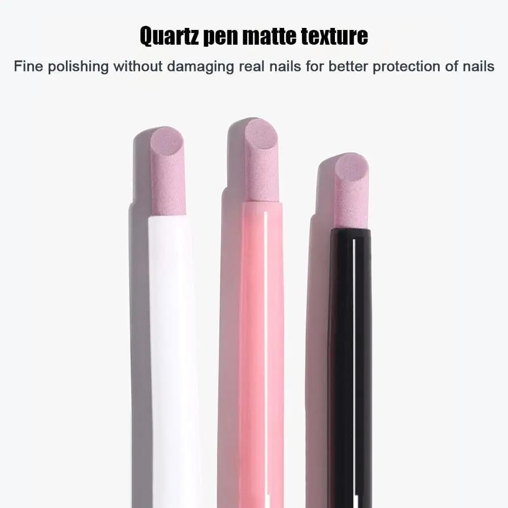 1 Pezzo Penna per Manicure in Quarzo, Forbici per Cuticole, Rimuovi Pelle Morta, Accessori per Smalto Gel UV, Strumenti per Manicure