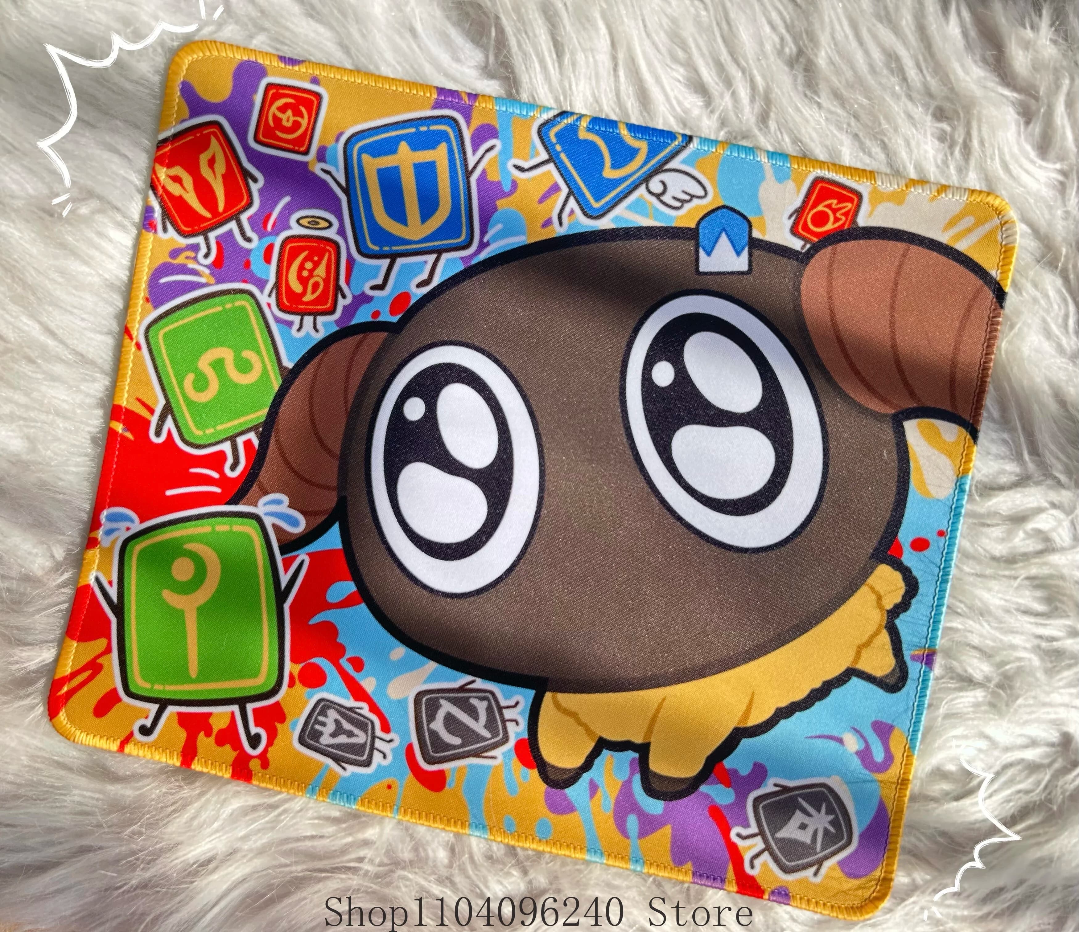 FF14 Anime Cartoon Gomma Mouse Pad Poggiapolsi Tastiera Cosplay Desktop Playmat Mascotte Studente Accessorio Ventole Regalo 25X30 CM