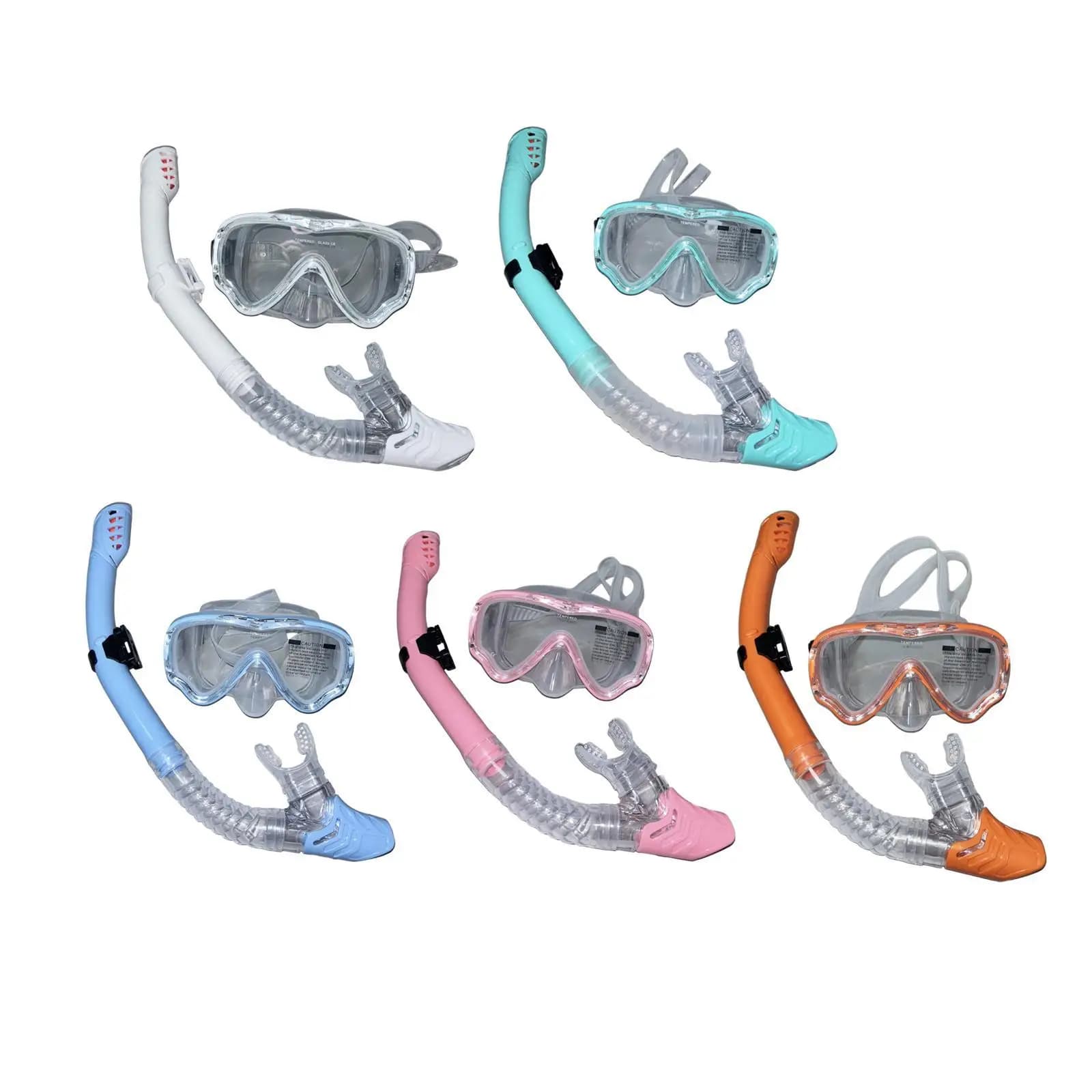 Dry Top Snorkel Set Scuba Diving Mask Diving Goggles for Snorkeling Swimming