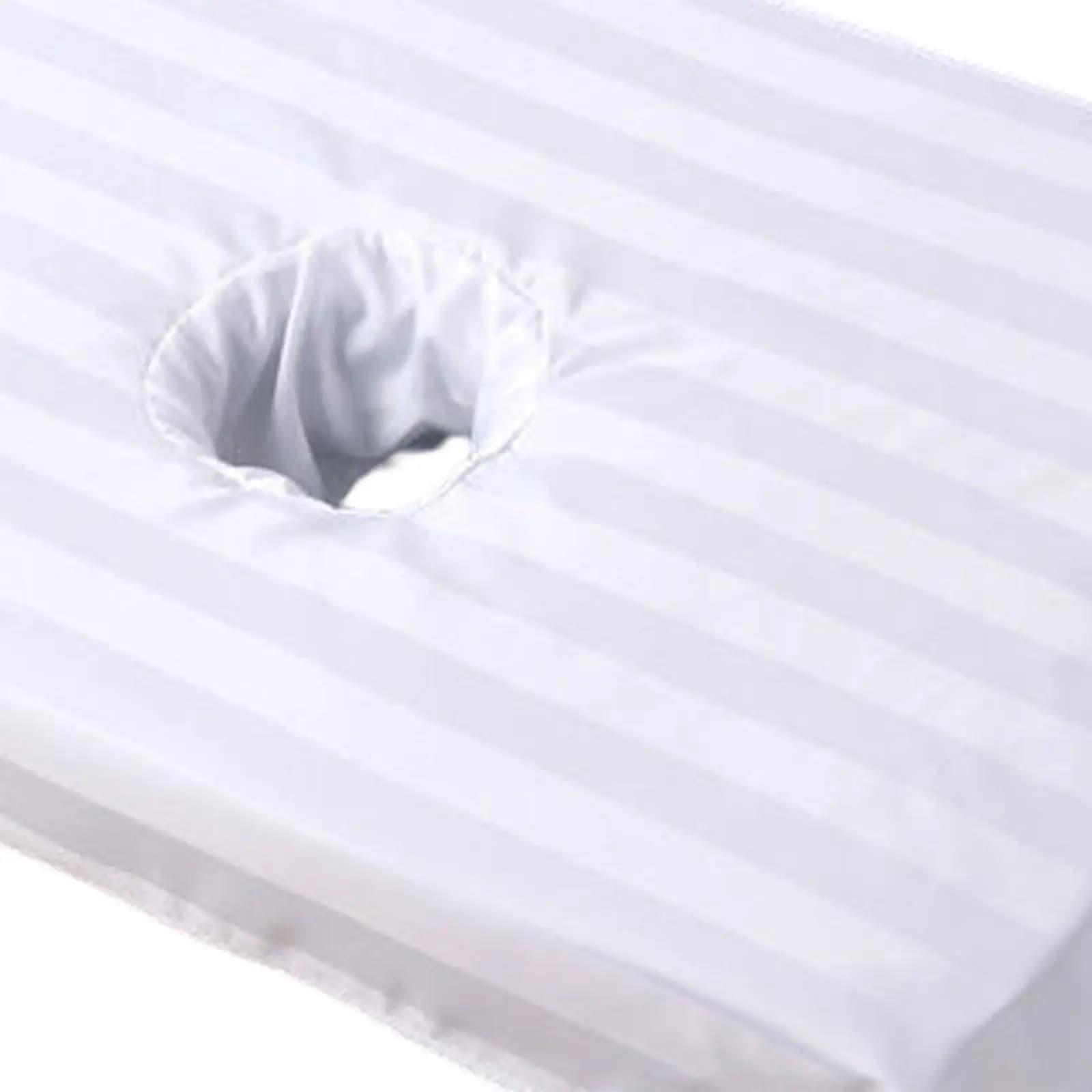 Massage cot bed sheet with face hole, reusable, 60x90 cm, head cover, for SPA bed and massage sofa
