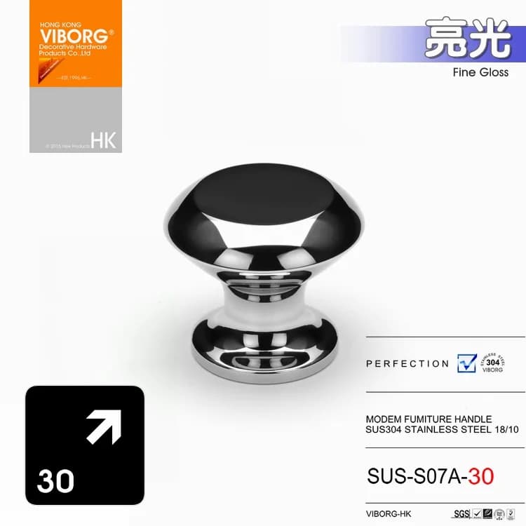 (5 pezzi) VIBORG Deluxe solido acciaio inossidabile 304 armadio da cucina armadio porta tira manopola cassetto maniglie e pomelli tira