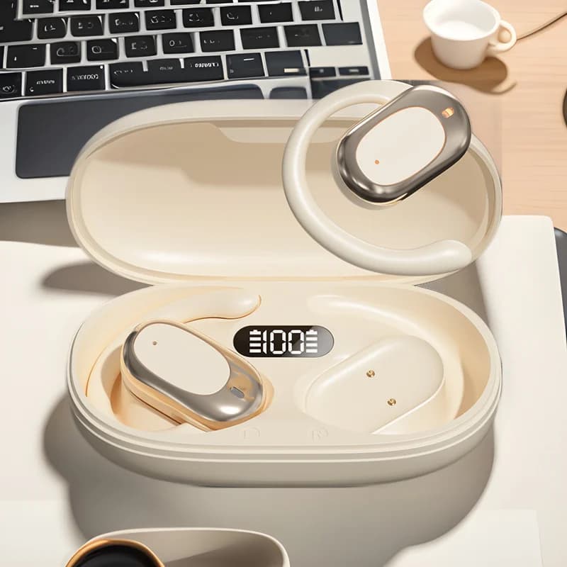 New M57 AI Intelligent Translation Bone Conduction Earhooks Wireless Earphones Earbuds with Enhanced Bass BT5.4 AI Headphones