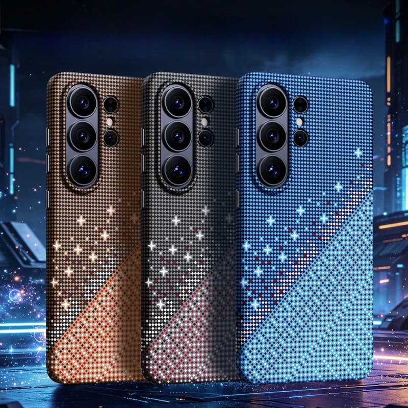 Carbon Fiber Magnetic Heat Dissipation Phone Case for Samsung Galaxy S26 S25 S24 Ultra for Magsafe Wireless Charging Hard Cover