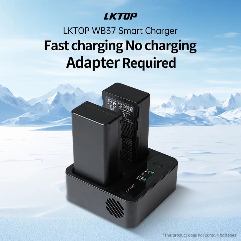 For DJI RC Plus Battery WB37 Smart Charger Quick Charging No Adapter Required Digital Display Charging Screen Accessories Butler