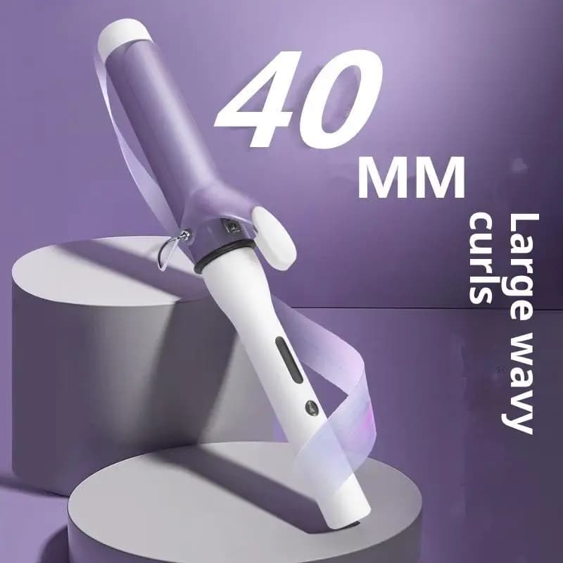 Nuovo Ferro Arricciacapelli Professionale in Ceramica 32/40mm con Funzione Girevole, Arricciacapelli Elettrico per Onde Grandi, Strumento per lo Styling dei Capelli