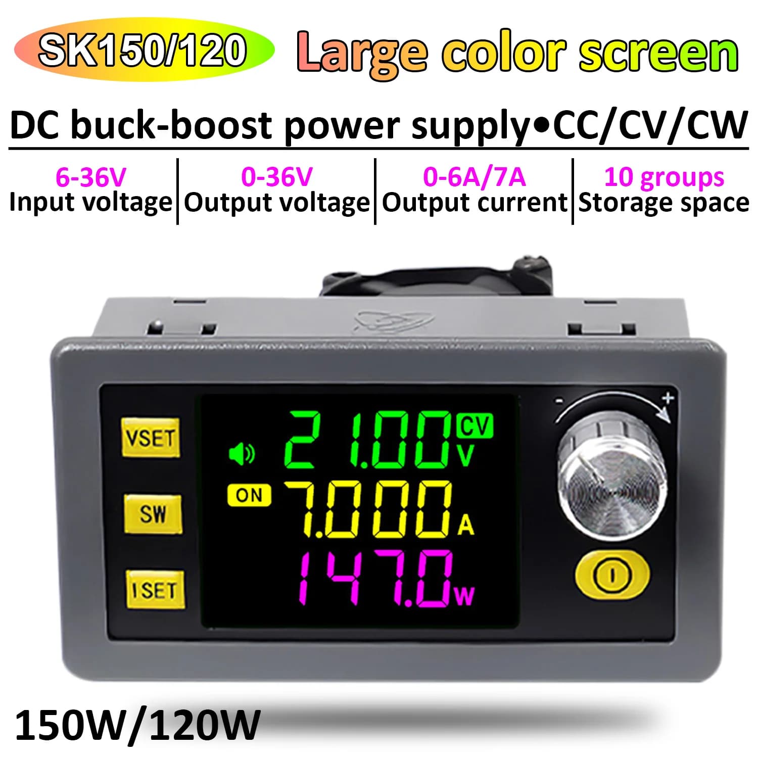 SK150/120 150/120W CNC DC Buck Boost Converter Alimentatore regolato regolabile Modulo di ricarica solare corrente a tensione costante