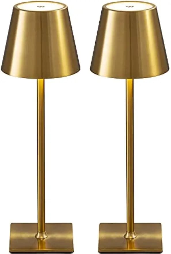 Lampada da scrivania portatile a LED senza fili con batteria da 4000 mAh, regolazione continua a 3 colori per uso domestico e esterno