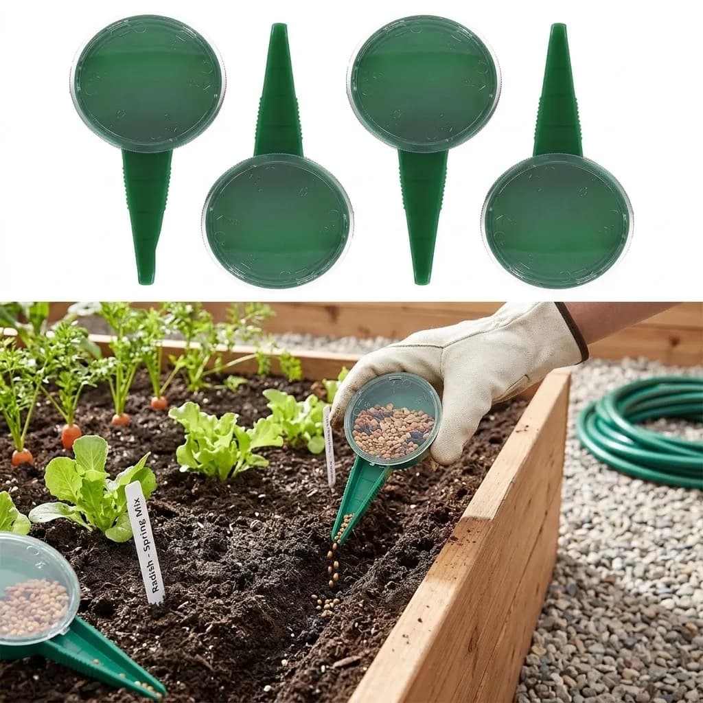 Hand Held Seed Sower Planter For Gardening Supplies Flower Plant Seeder Hydroponic Systems Plastic Pot Garden Pots Home Garden
