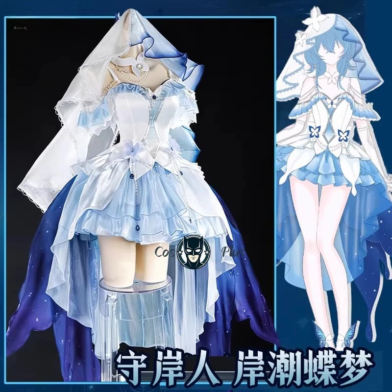 Serie di cosplay di videogiochi: Wuthering Waves The Shorekeeper Costume elegante per cosplay, creazione dei fan, set completo S-XL