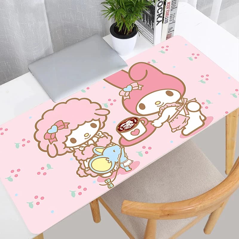 My Melody Kawaii Mouse Carpet for Large Players Mousepad Rubber Laptop Mat XXL Tapis Souris Gaming Notbook PC Mousepad