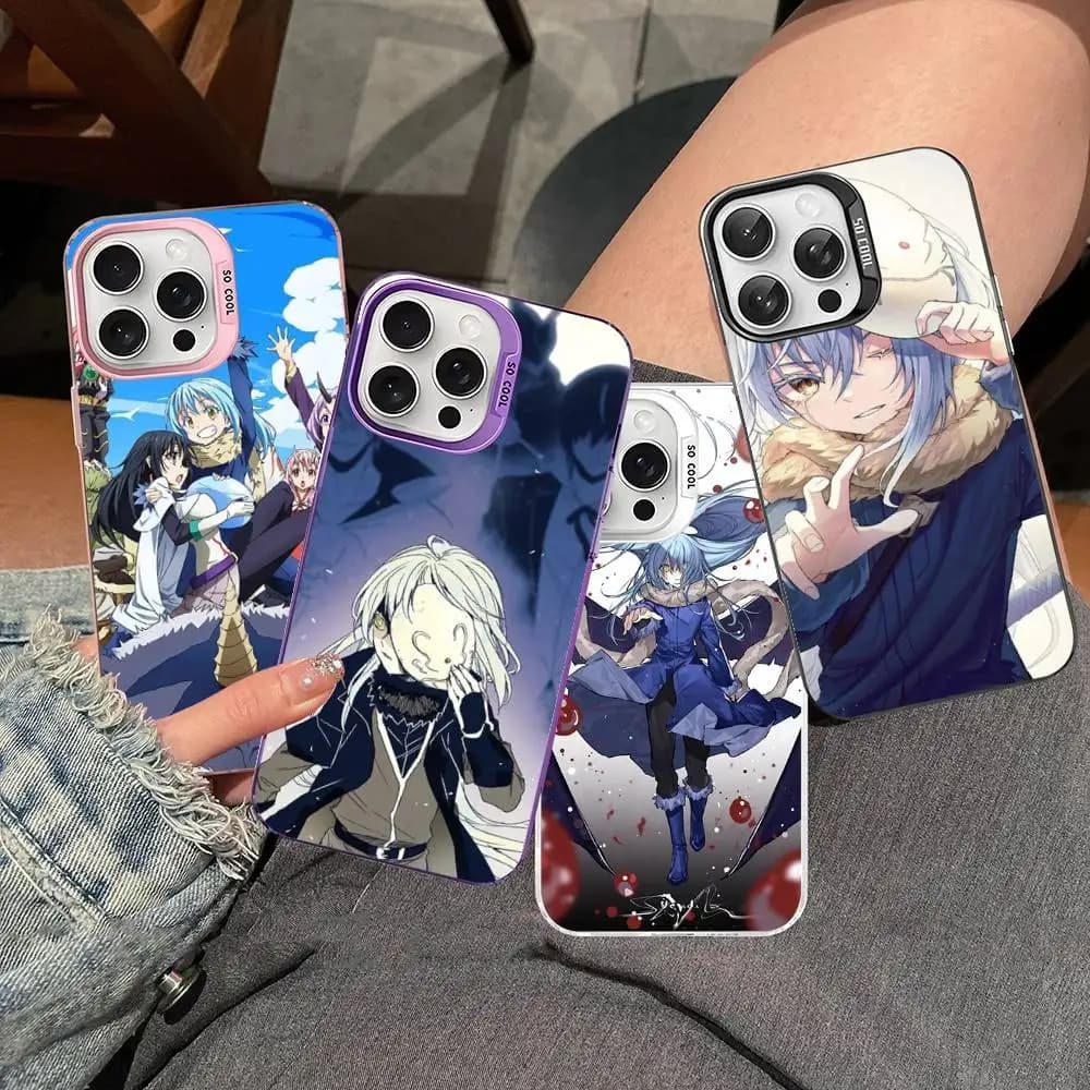 Rimuru Tempest Slime Anime Phone Cases For iPhone 17 16 15 14 13 12 11 Plus Pro Max Colorful Case