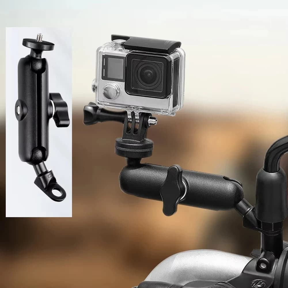 Supporto per Manubrio Moto in Alluminio per GoPro Hero 13 12 11 10 9 Insta360 AKASO SJCAM DJI Osmo Accessori per Action Camera