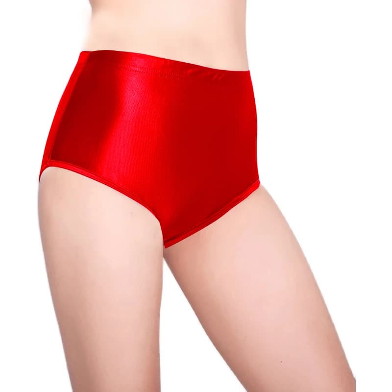 Nuovi Pantaloncini in Raso Lucido Effetto Seta da Donna, Pantaloni Solidi Sexy, Slip Bikini a Vita Alta, Pantaloni Attillati Sexy, Mutande da Bagno