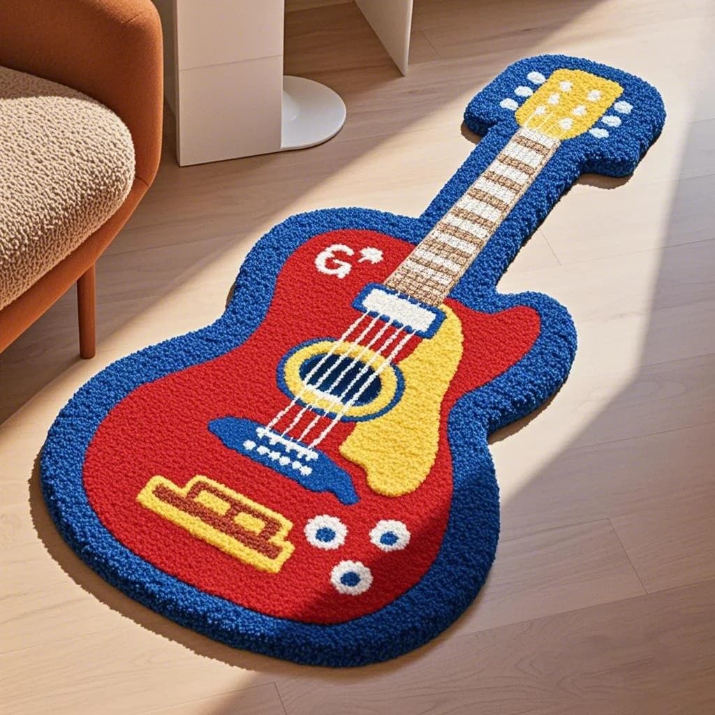 Handmade 3D Tufted Anti-Slip Custom Microfiber Area Rug Modern Stain-Proof Carpet for Home Living Room/Bedroom Travel & Camping