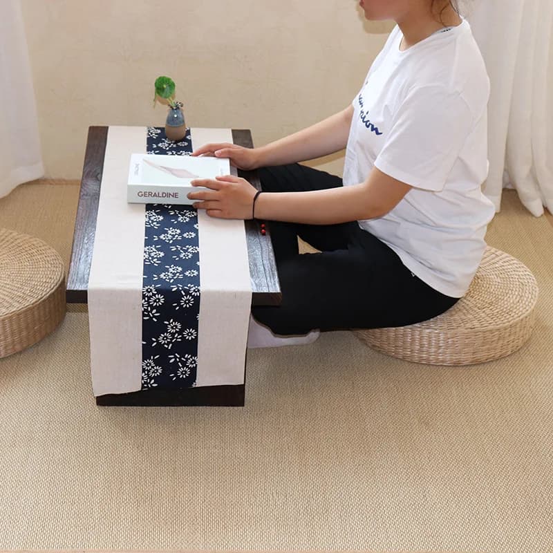 Handmade Straw Futon Seat Cushion Meditation Mat Prayer Church Kneeling Pad Round Japanese Solid Color Yoga Mattress