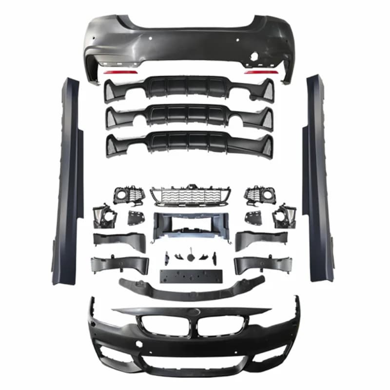 Dream Garage 2026 Nuovo Stile Kit Carrozzeria F32 F36 Paraurti Anteriore Stile MT, Labbro Paraurti Anteriore, Parafango, Minigonne Laterali Posteriori per Serie 4 428i