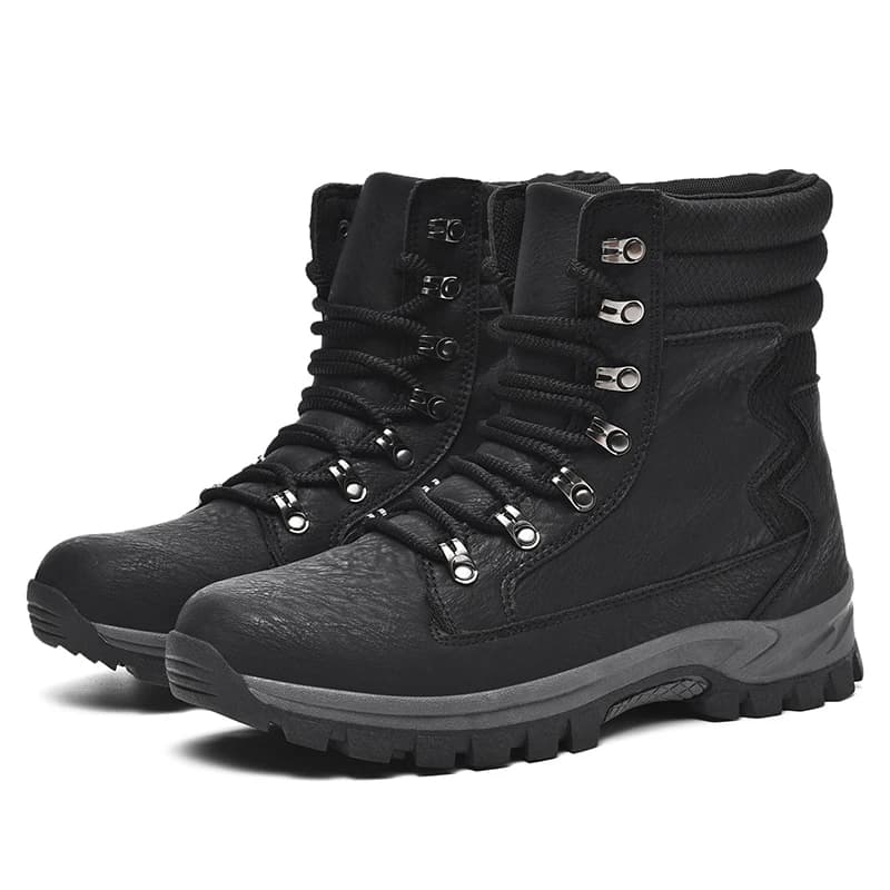 Scarpe da trekking da uomo taglie forti con tomaia in pelle scamosciata, comode sneakers da esterno per trekking, scarpe casual da uomo e da donna