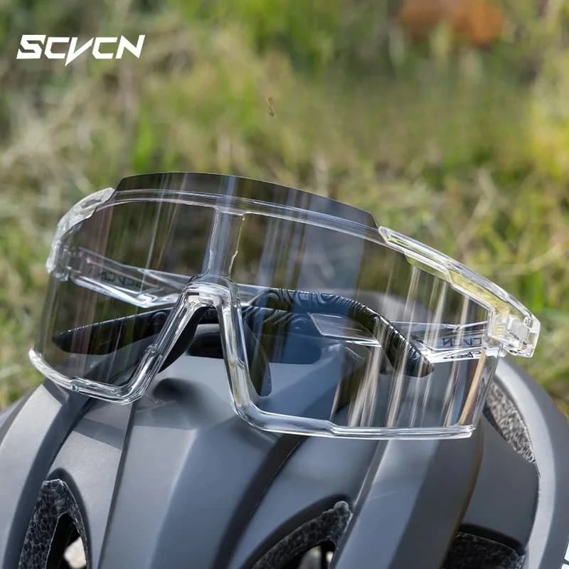 SCVCN Photochromic Cycling Sunglasses Sports Bicycle Glasses MTB Mountain Bike Goggles Accessories UV400 Outdoor Eyewear Men