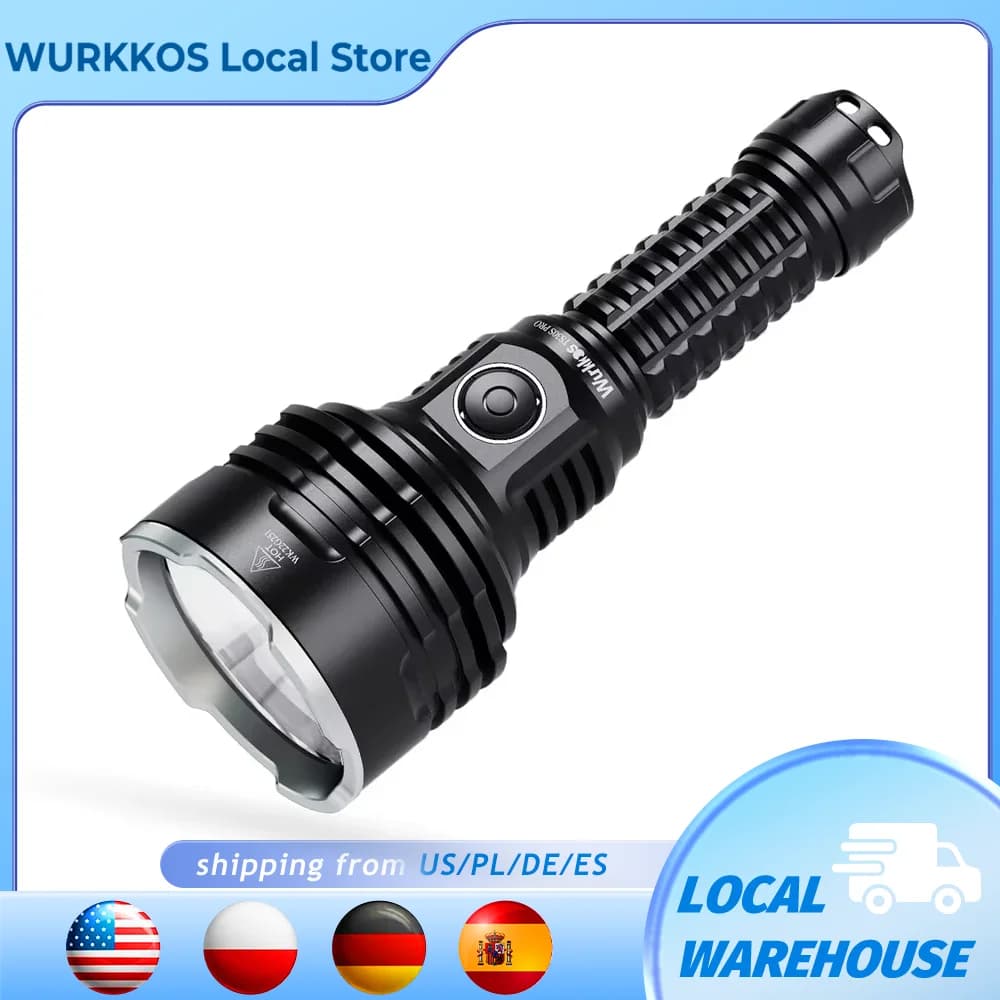 Wurkkos TS30S Pro 21700 Torcia tattica ricaricabile LED USB-C Torcia potente MAX 1086M IP68 Impermeabile Anduril 2 Power Bank