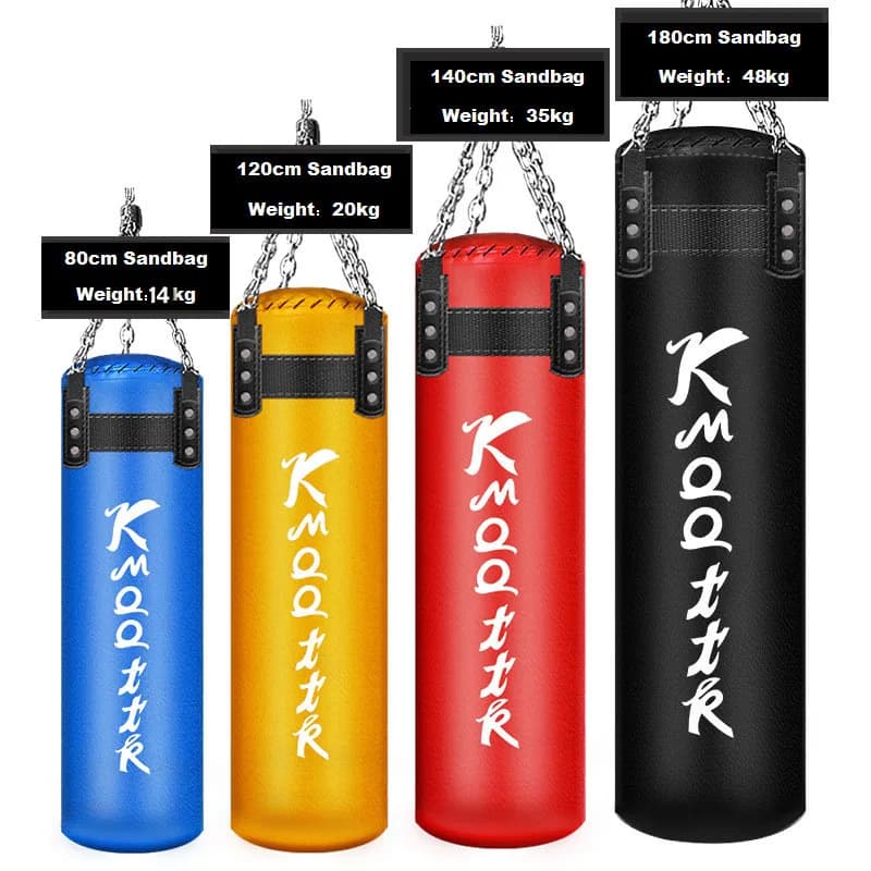 PU leather boxing bag, adult boxing bags, MMA Muay Thai Taekwondo Sanda, training for boxing at home, 180cm,160cm,140cm