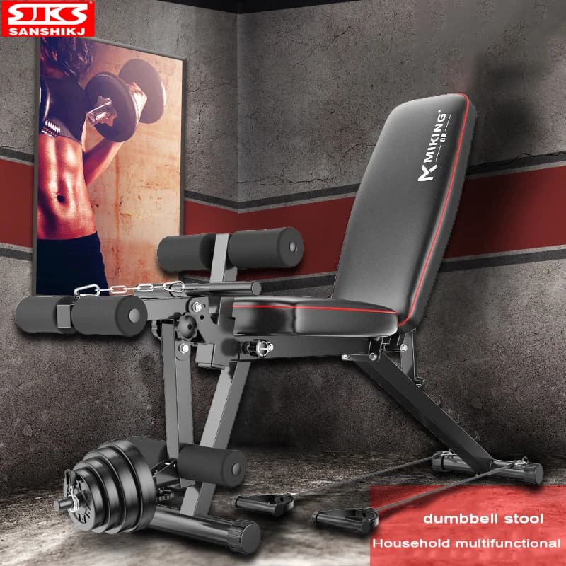 Sgabello multifunzionale per manubri Fitness, tavola supina per uso domestico, Sit Up, panca per sollevamento pesi