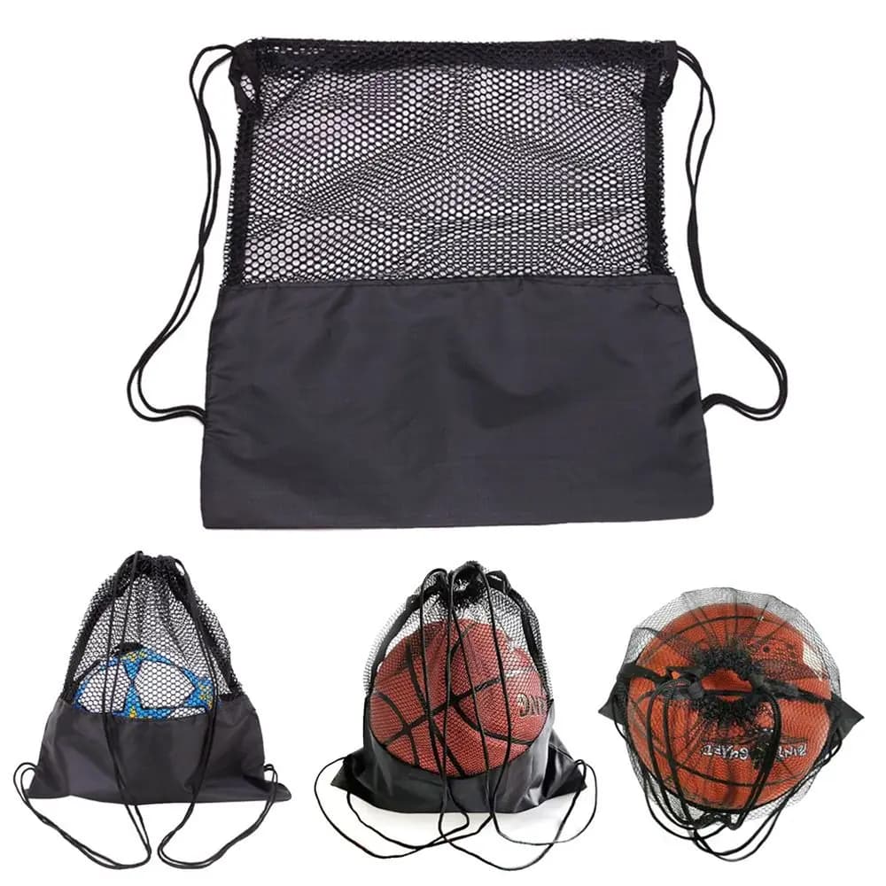 Oxford Basketball Cover Mesh Bag Black Portable Volleyball Ball Storage Bags Ball Net Pouch Football Balls