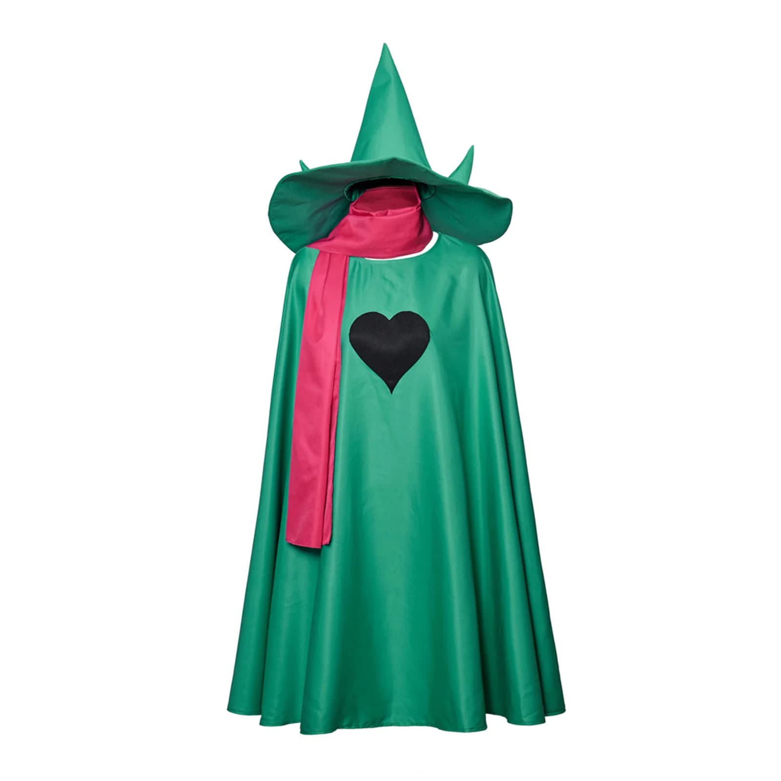 Anime Ralsei Cosplay Felpa con cappuccio Mantello Top Deltarune Cosplay Mantello con cappello Sciarpa Costume di Halloween per uomo e donna