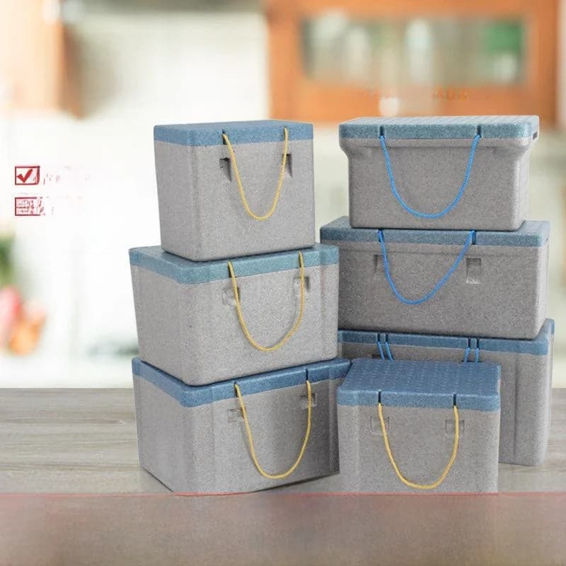 Food Grade Insulated Cooling Box Produce Commercial Display Stall Epp Foam Refrigeration Container Portable Picnic Gear